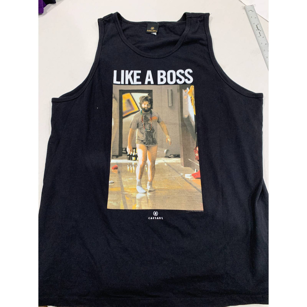 Caesars Like A Boss Black Graphic Top Tank Size 2XL